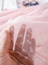 PrepCrw Young Girls Spring/Summer White/Pink Academic Style Knit & Mesh Waist Shaping A-Line Round Neck Dress/Set